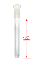 TAG - 18/14MM Closed End Rounded Super Slit Showerhead Downstem - Discreet Smoker