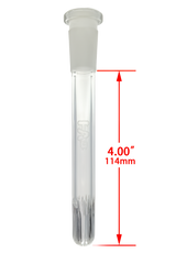 TAG - 18/14MM Closed End Rounded Super Slit Showerhead Downstem - Discreet Smoker