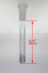 TAG - 18/14MM Open End Rounded Super Slit Showerhead Downstem - Discreet Smoker