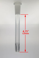 TAG - 18/14MM Open End Rounded Super Slit Showerhead Downstem - Discreet Smoker