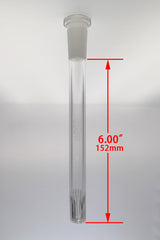 TAG - 18/14MM Open End Rounded Super Slit Showerhead Downstem - Discreet Smoker
