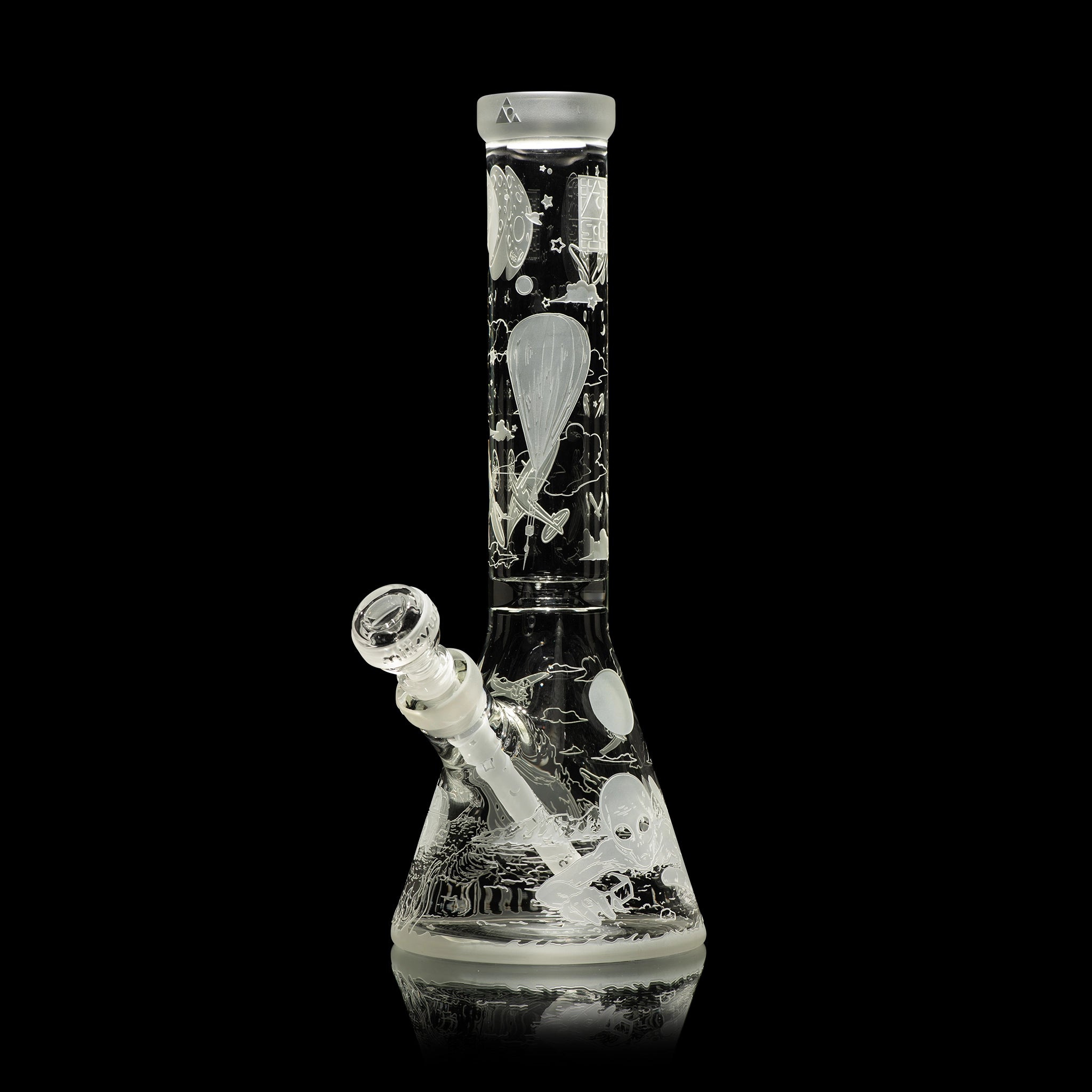 Roswell 1947 14" Beaker Bong - Discreet Smoker