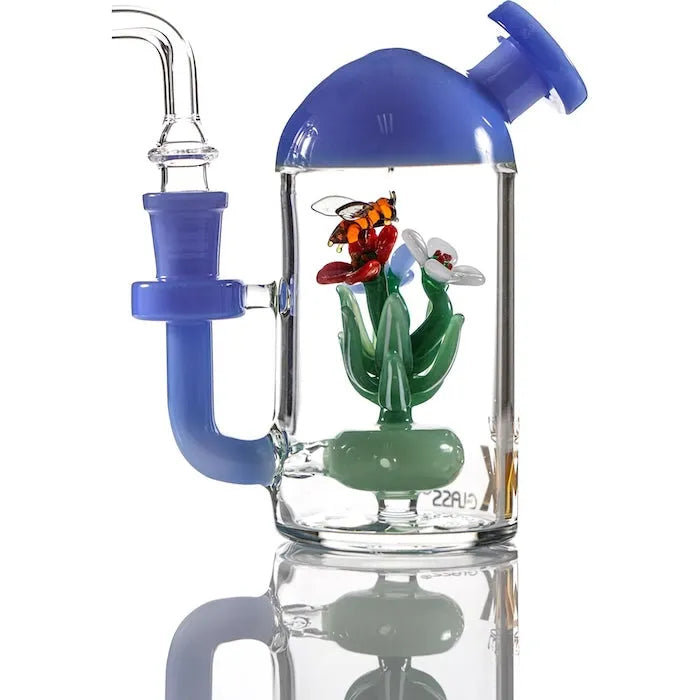 MK Glass Bee Garden Rig - Discreet Smoker
