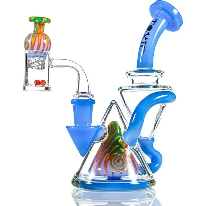 Toxic Pyramid Wigwag Recycler Rig - Discreet Smoker