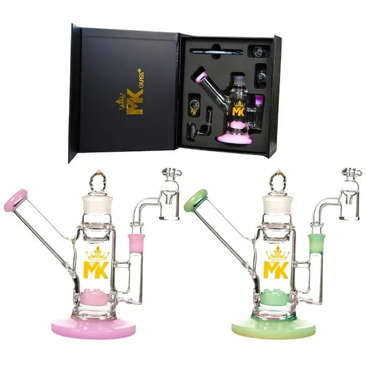 MK Glass Stash Rig w/ Built in Jar Set - Discreet Smoker