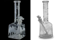 MK Glass Icy Mountain Beaker - Discreet Smoker