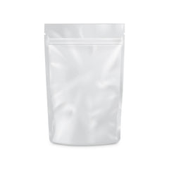 Loud Lock 1/2 Ounce Mylar Smell Proof Vacuum Seal Bags - 100 Count White/Clear - Discreet Smoker