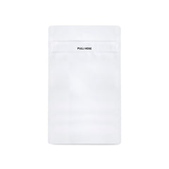 Loud Lock 1/2 Grip N Pull Mylar Smell Proof Child Safe Vacuum Seal Bags - 100 Count All White - Discreet Smoker