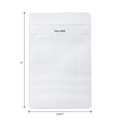 Loud Lock 1 Ounce Grip N Pull Mylar Smell Proof Child Safe Vacuum Seal Bags - 100 Count All White - Discreet Smoker