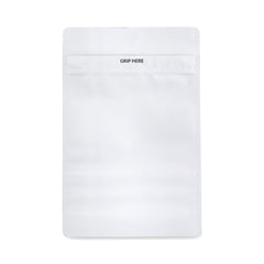 Loud Lock 1 Ounce Grip N Pull Mylar Smell Proof Child Safe Vacuum Seal Bags - 100 Count All White - Discreet Smoker