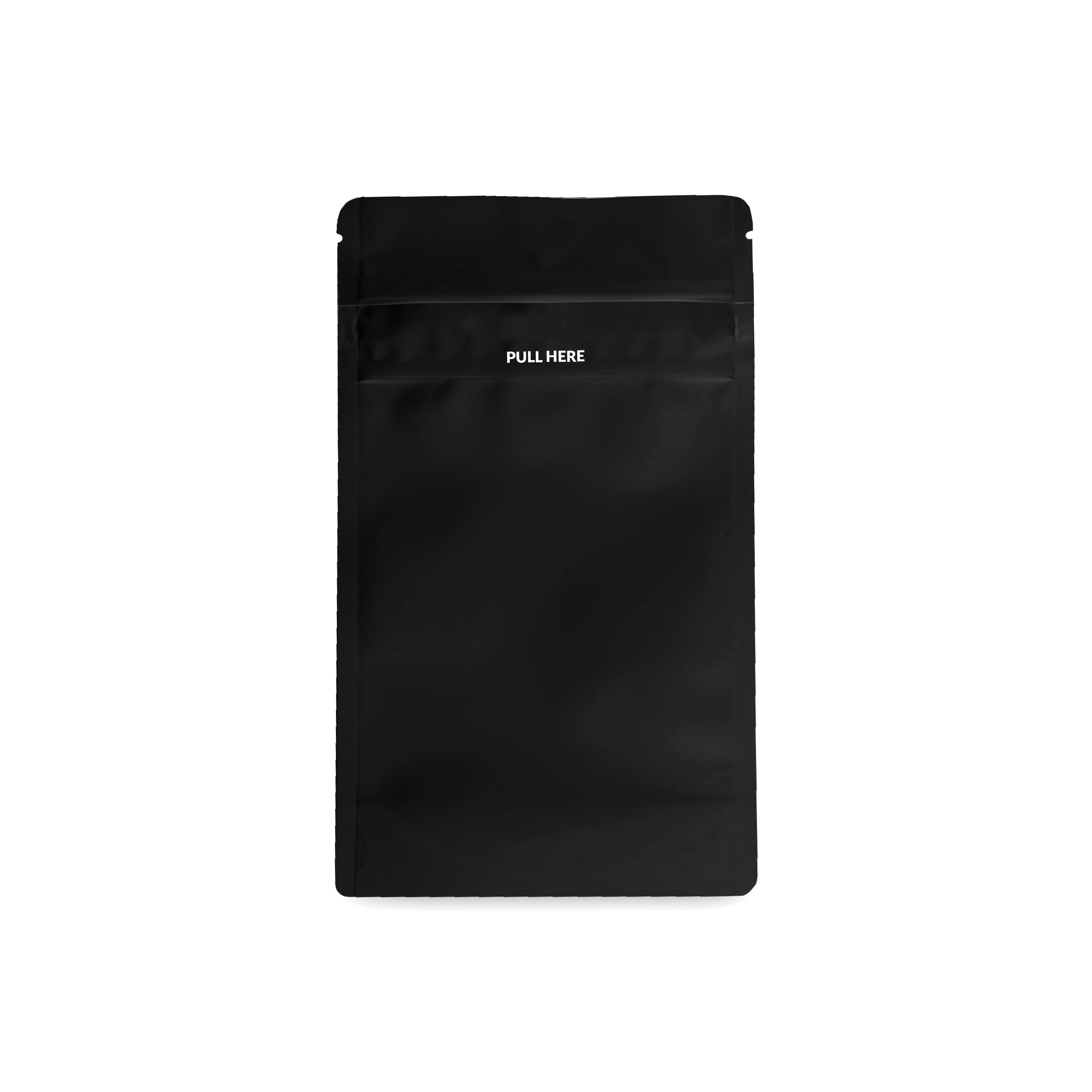 Loud Lock 1/4 Grip N Pull Mylar Smell Proof Child Safe Vacuum Seal Bags - 100 Count All Black - Discreet Smoker