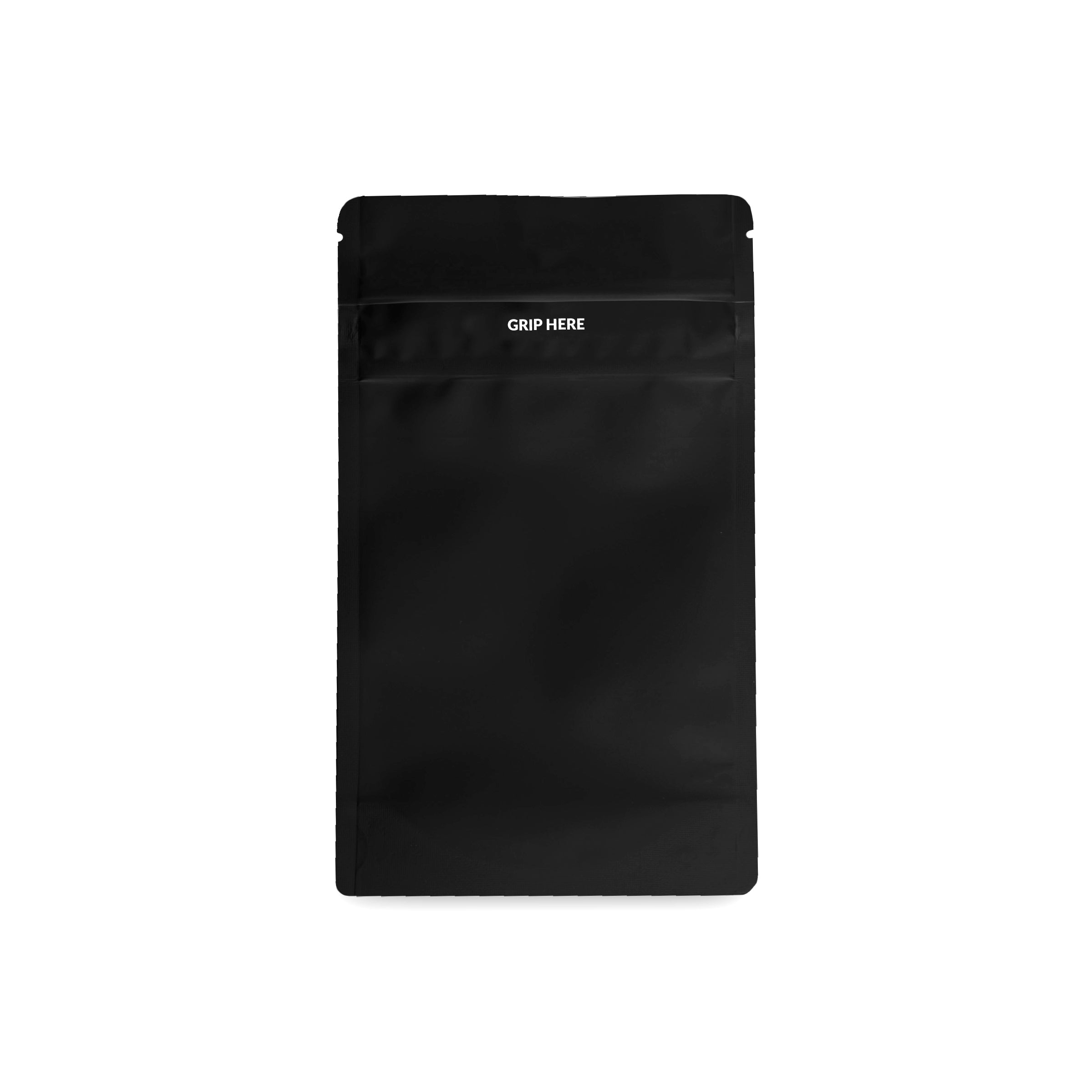 Loud Lock 1/4 Grip N Pull Mylar Smell Proof Child Safe Vacuum Seal Bags - 100 Count All Black - Discreet Smoker