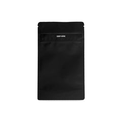 Loud Lock 1/4 Grip N Pull Mylar Smell Proof Child Safe Vacuum Seal Bags - 100 Count All Black - Discreet Smoker