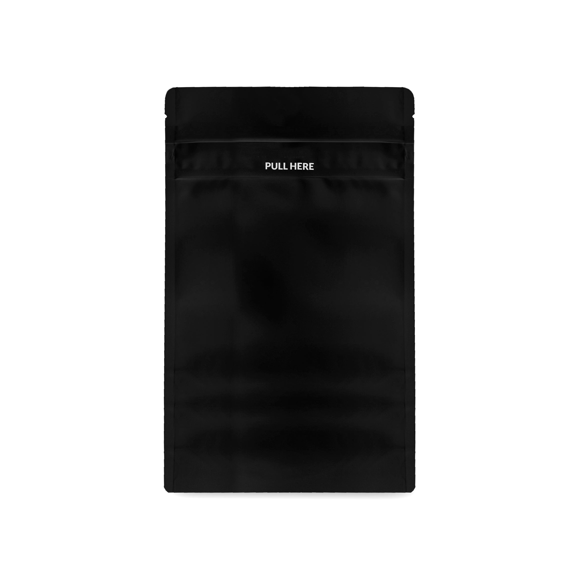 Loud Lock 1/2 Grip N Pull Mylar Smell Proof Child Safe Vacuum Seal Bags - 100 Count All Black - Discreet Smoker