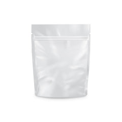 Loud Lock 1 Gram Mylar Smell Proof Vacuum Seal Bags - 100 Count All White - Discreet Smoker