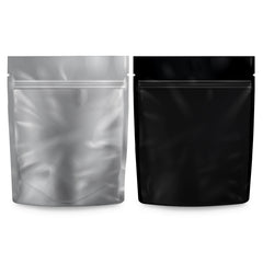 Loud Lock 1 Gram Mylar Smell Proof Vacuum Seal Bags - 100 Count Black/Clear - Discreet Smoker