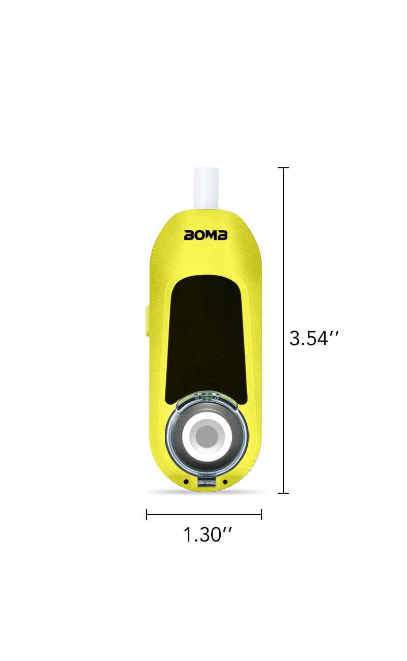 Bomb × VapX Magic Bean Mobile Vaporizer - Liquid Lemon - Discreet Smoker