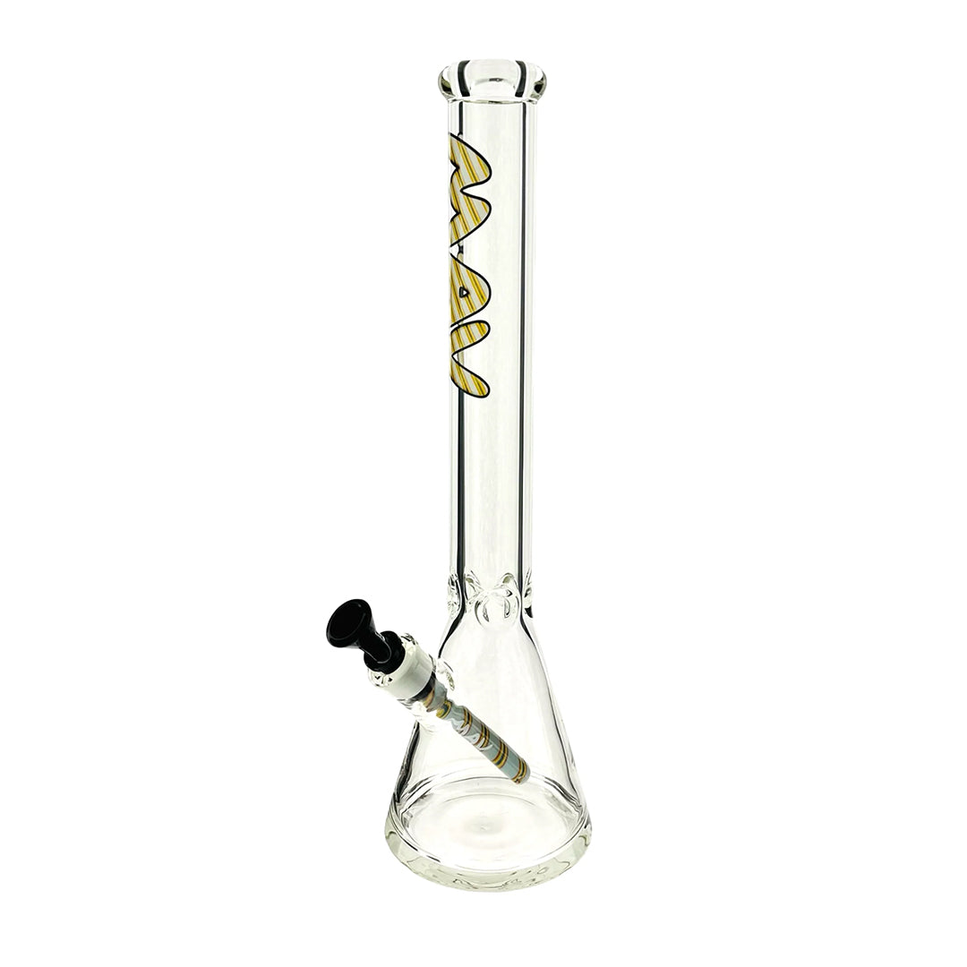 MAV Glass 18" Classic Wigwag Beaker - Discreet Smoker