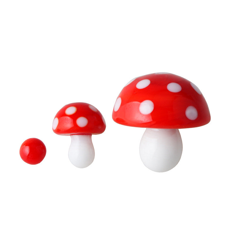 Mushroom Glass Terp Slurper Set - Discreet Smoker