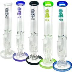 13" AFM Glass Matrix Straight Tube Bong - Discreet Smoker