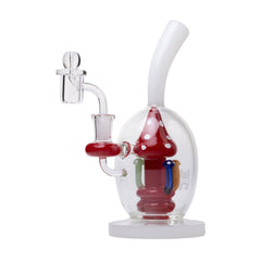 Human Grade Mushroom Globe Glass Rig - Discreet Smoker