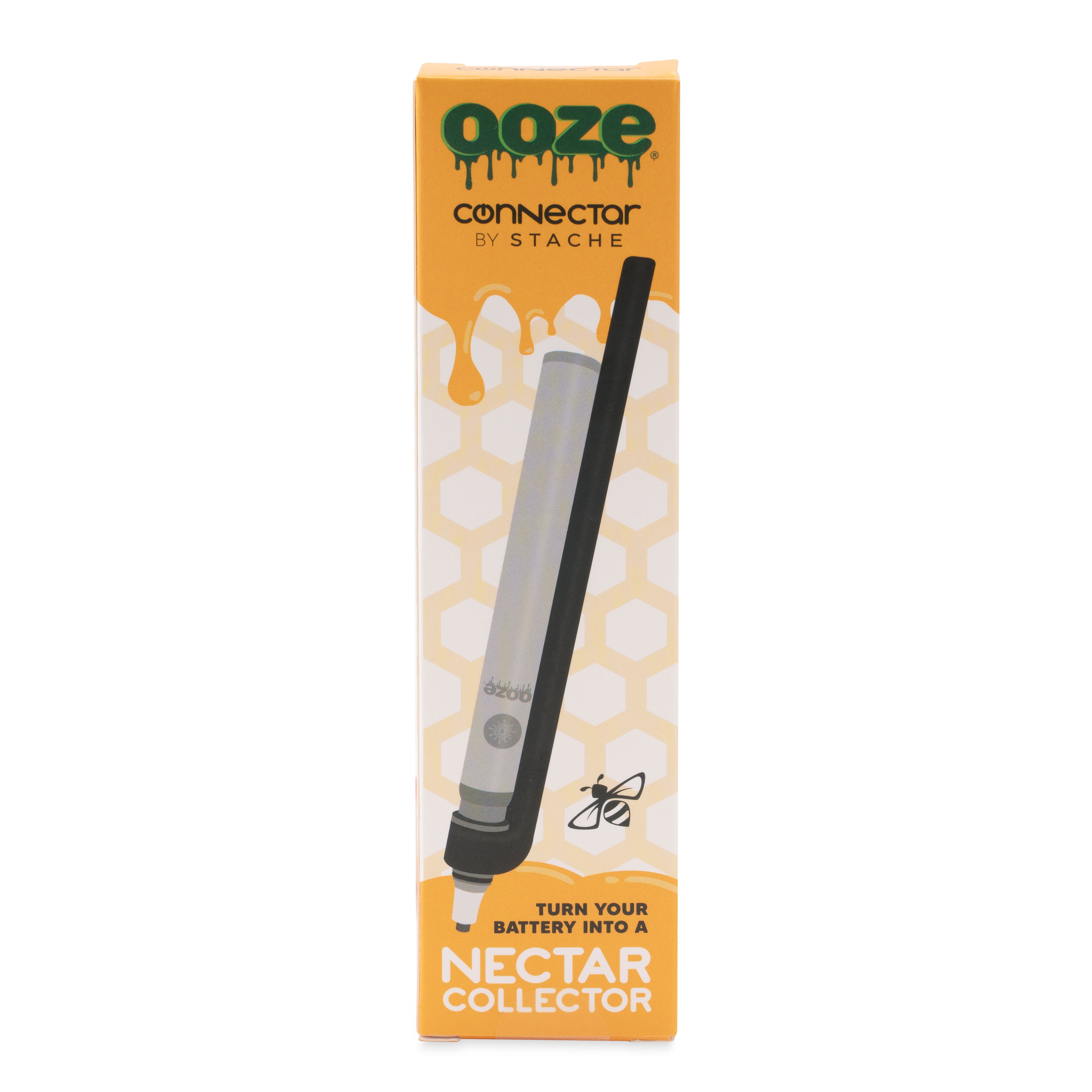 Ooze x Stache ConNectar - 510 Thread Dab Straw Vape Pen Attachment - Discreet Smoker