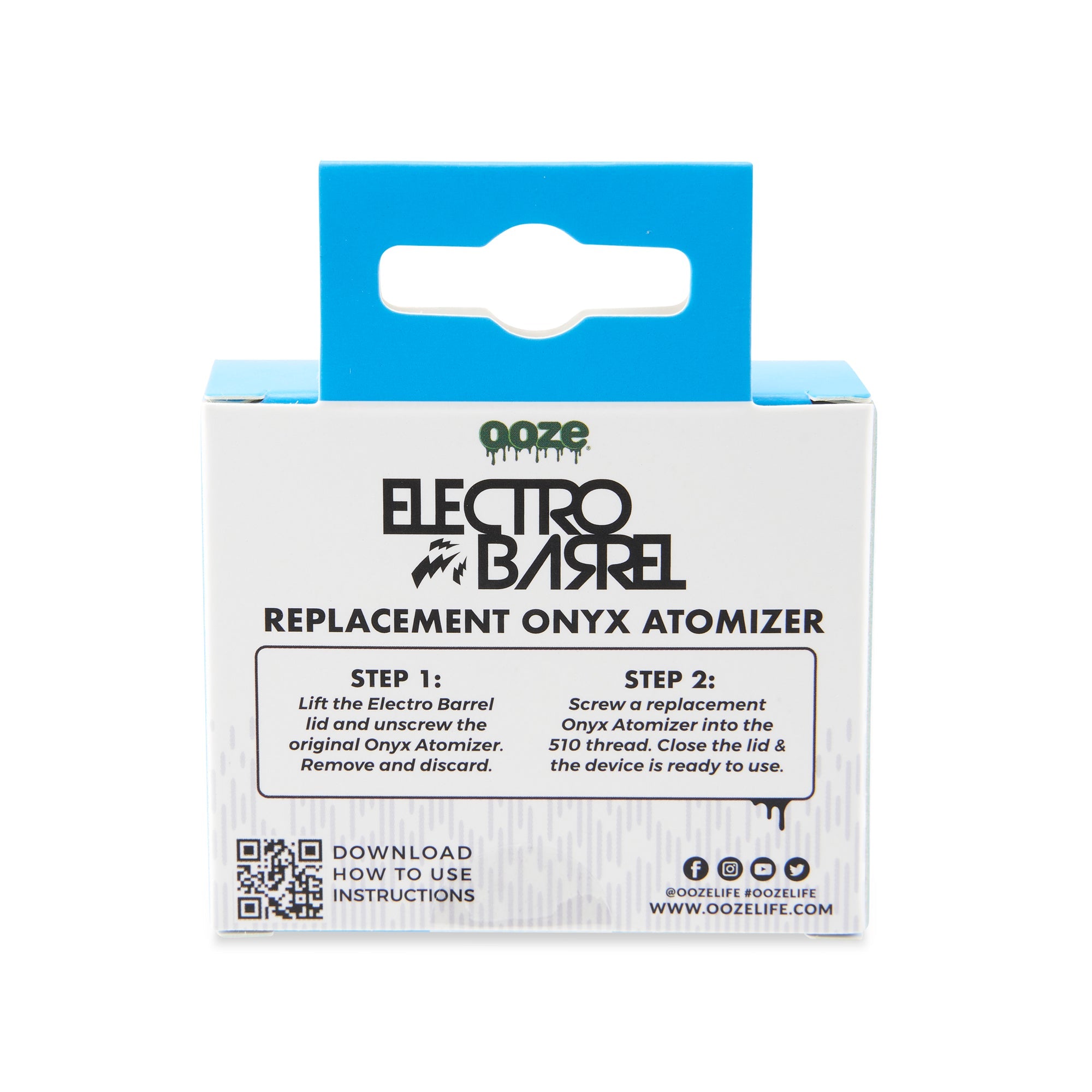Ooze Electro Barrel Onyx Atomizer Replacement 2-Pack - Discreet Smoker