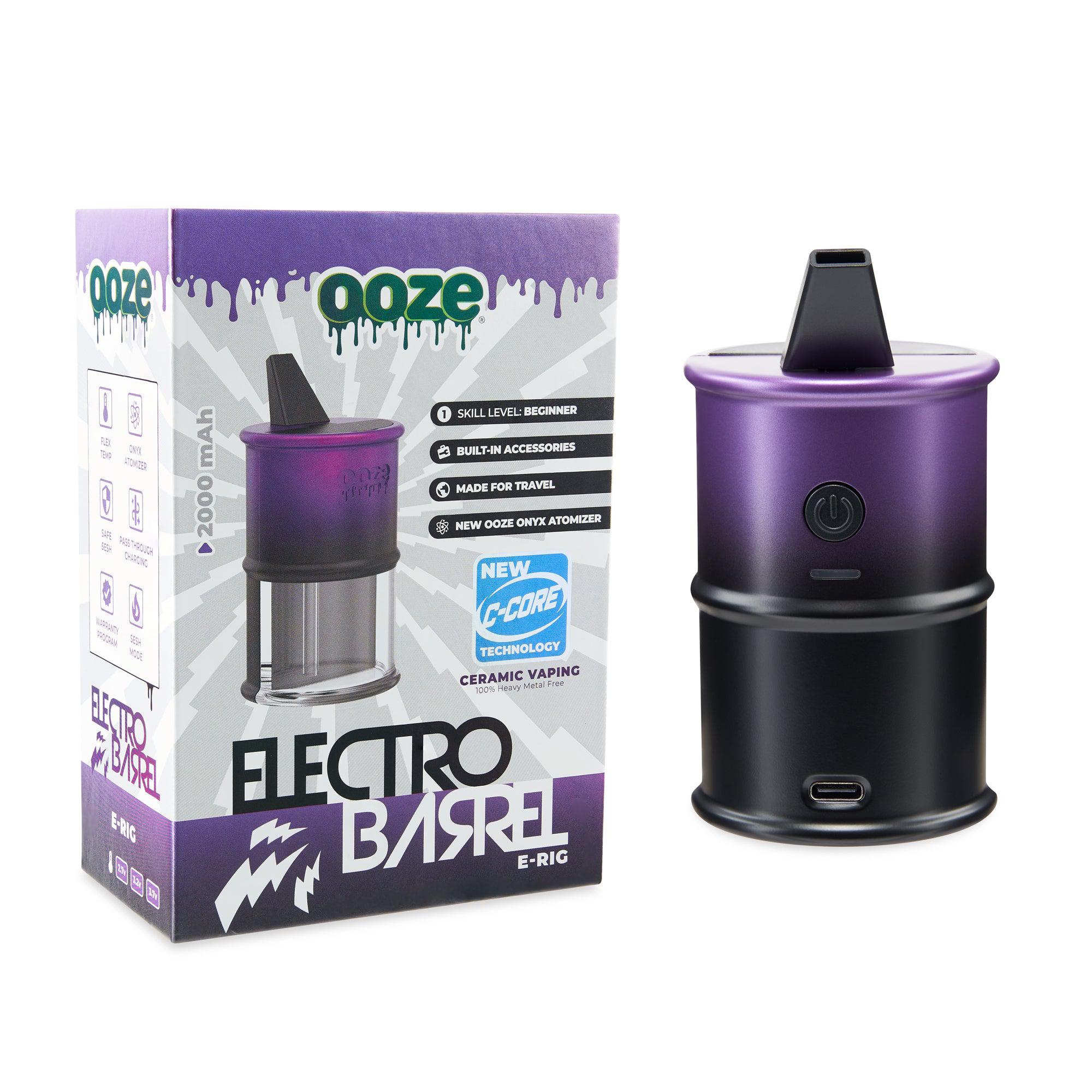 Ooze Electro Barrel E-Rig – C-Core 2000 mAh - Discreet Smoker