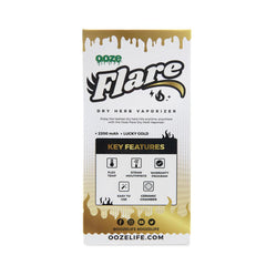 Ooze Flare Dry Herb Vaporizer - Discreet Smoker