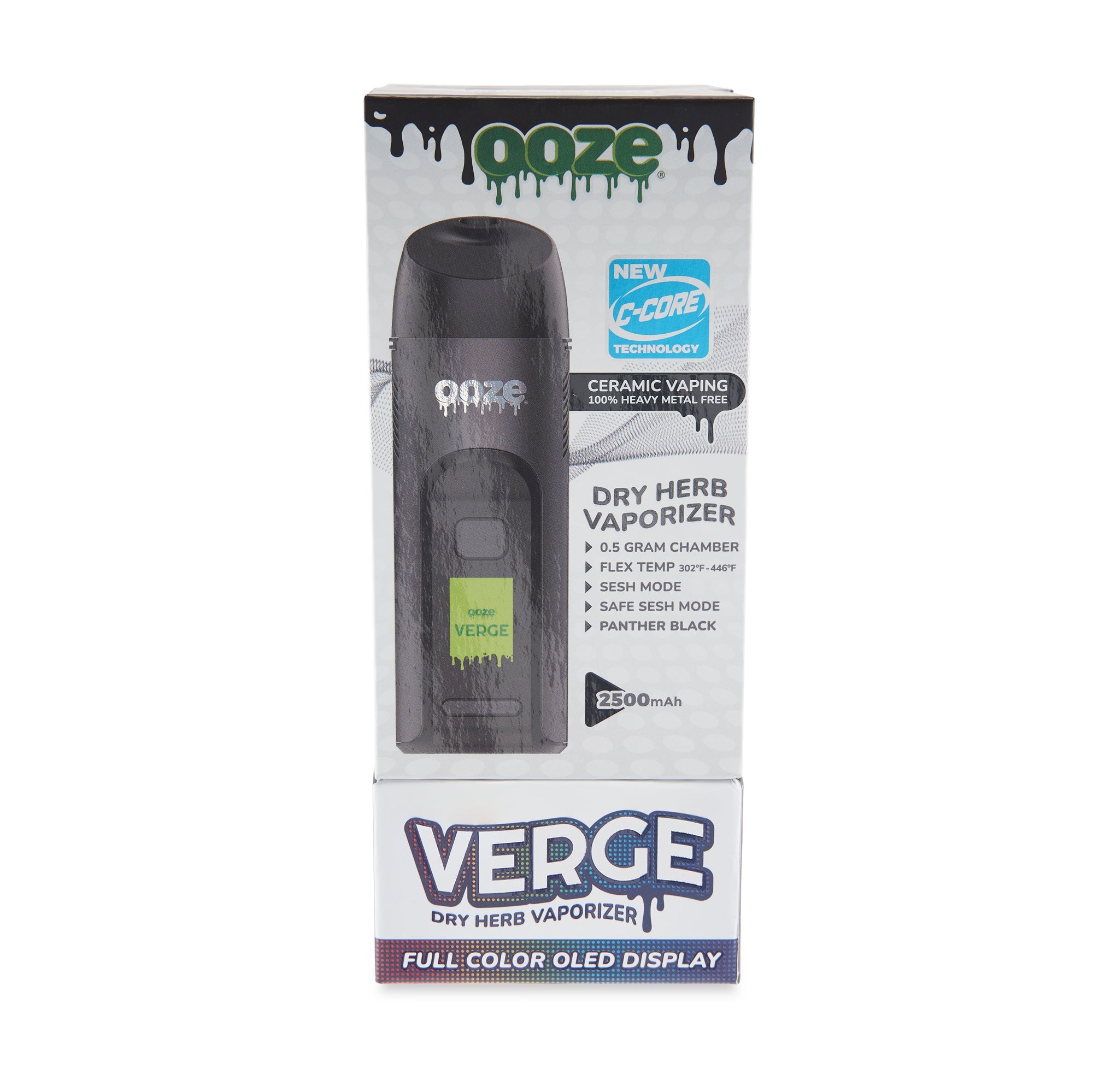 Ooze Verge Dry Herb Vaporizer – 2500 mAh C-Core - Discreet Smoker