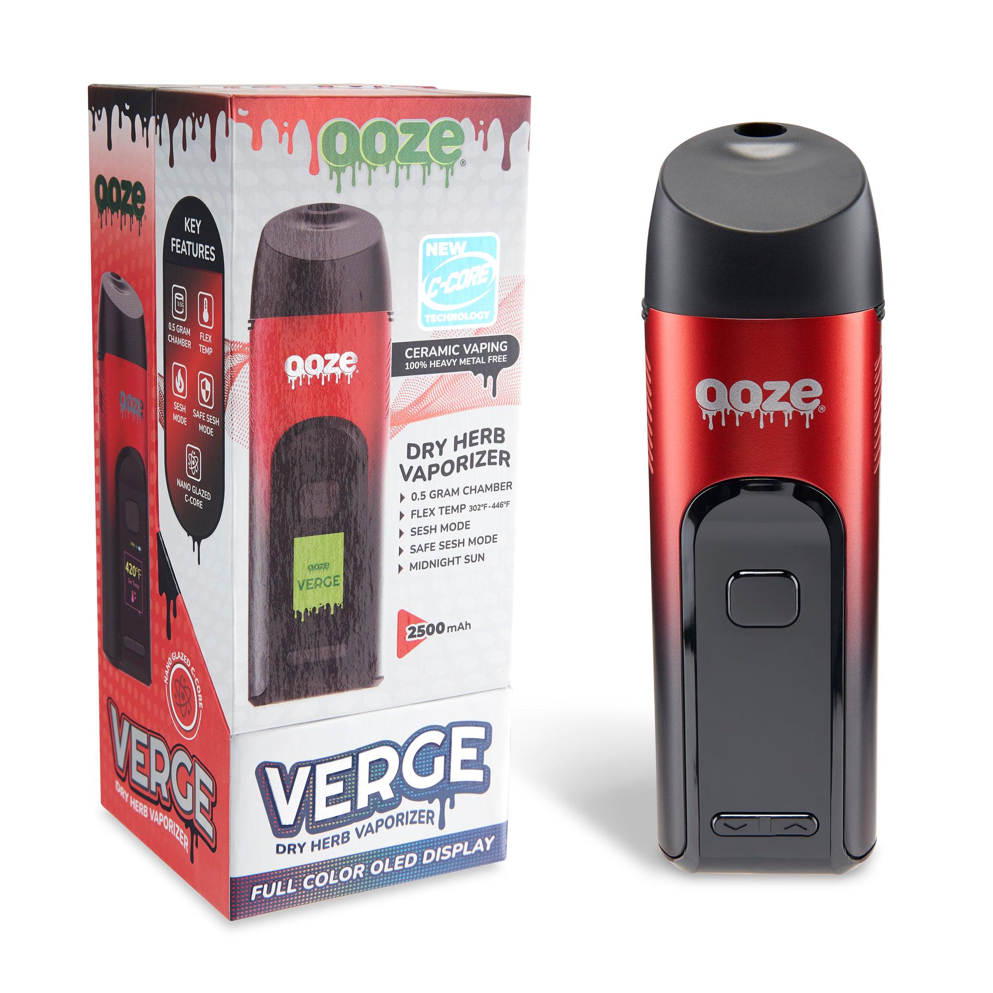 Ooze Verge Dry Herb Vaporizer – 2500 mAh C-Core - Discreet Smoker