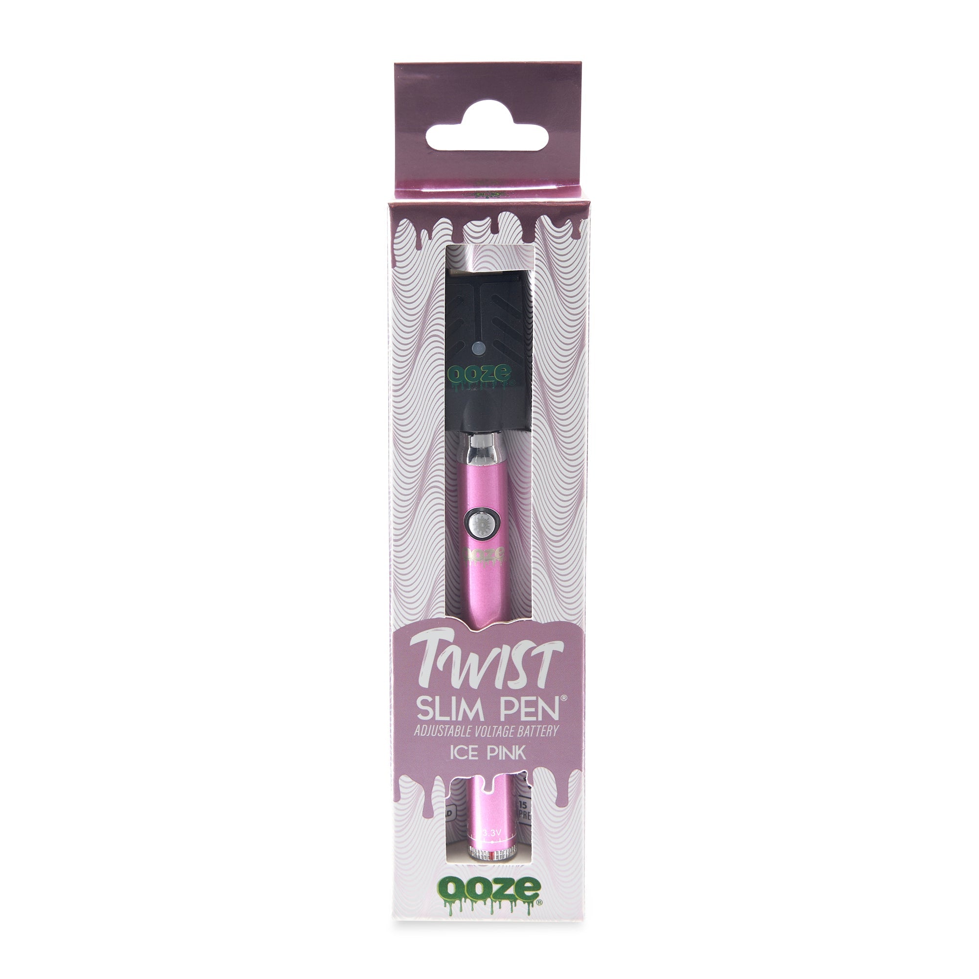 Ooze Slim Twist 510 Thread 320 mAh CBD Vape Pen Battery + USB Charger - Discreet Smoker