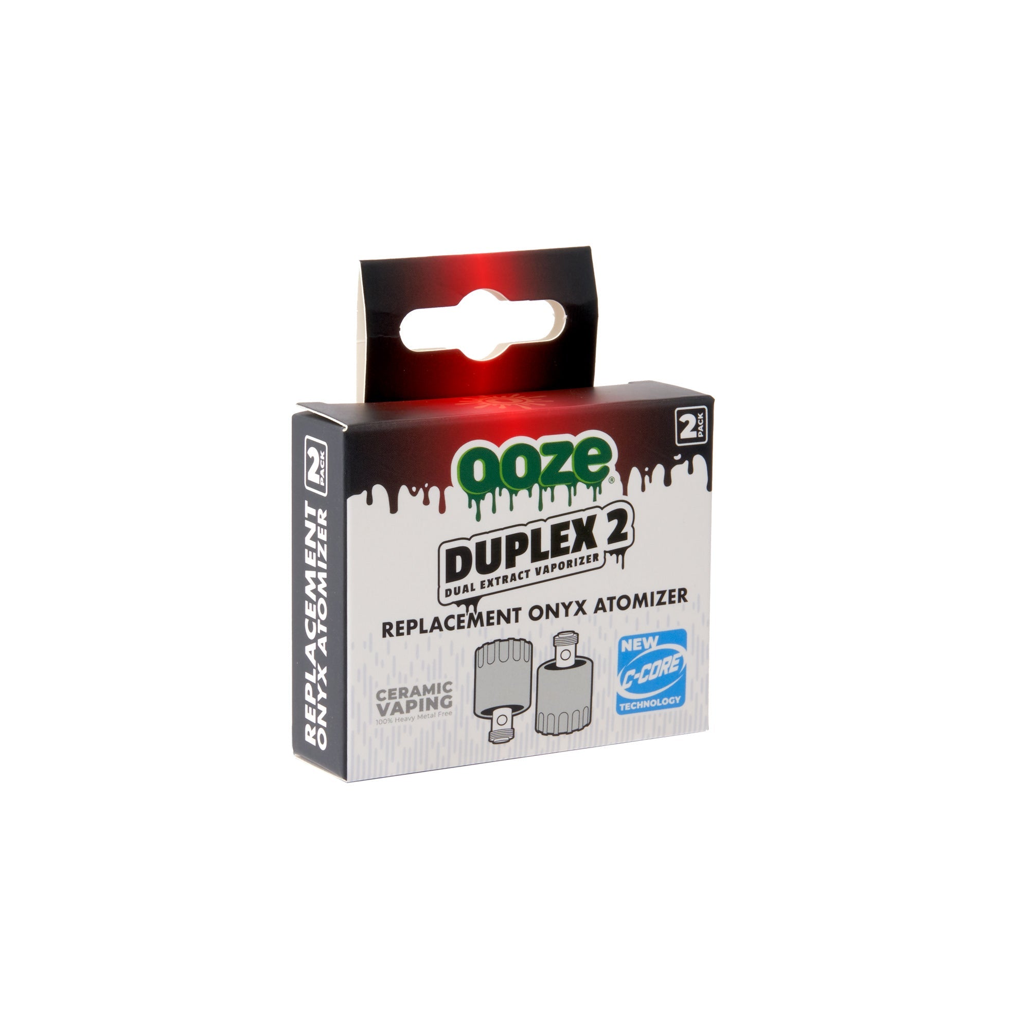 Ooze Duplex 2 Replacement Onyx Atomizer 2-Pack - Discreet Smoker