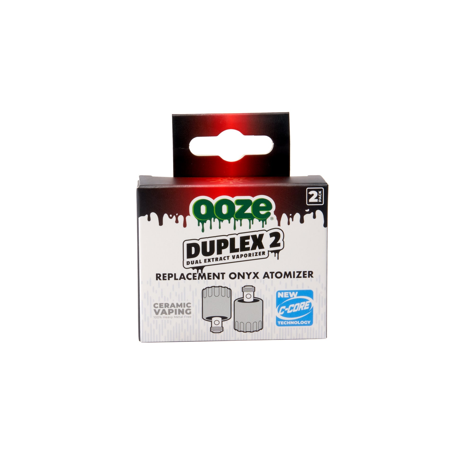 Ooze Duplex 2 Replacement Onyx Atomizer 2-Pack - Discreet Smoker