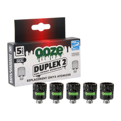 Ooze Duplex 2 Replacement Onyx Atomizer 5-Pack - Discreet Smoker