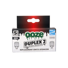 Ooze Duplex 2 Replacement Onyx Atomizer 5-Pack - Discreet Smoker