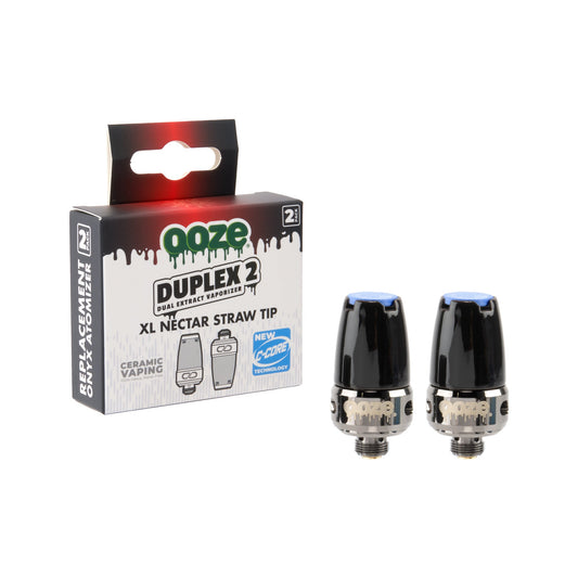 Ooze Duplex 2 Replacement XL Nectar Tip 2-Pack - Discreet Smoker