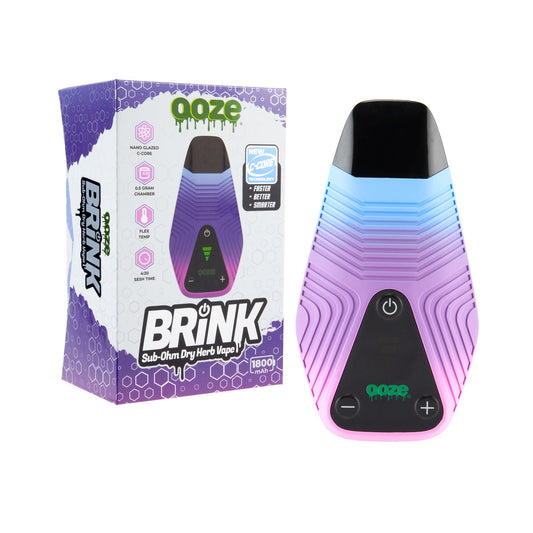 Ooze Brink Dry Herb Vaporizer – 1800 mAh C-Core - Discreet Smoker