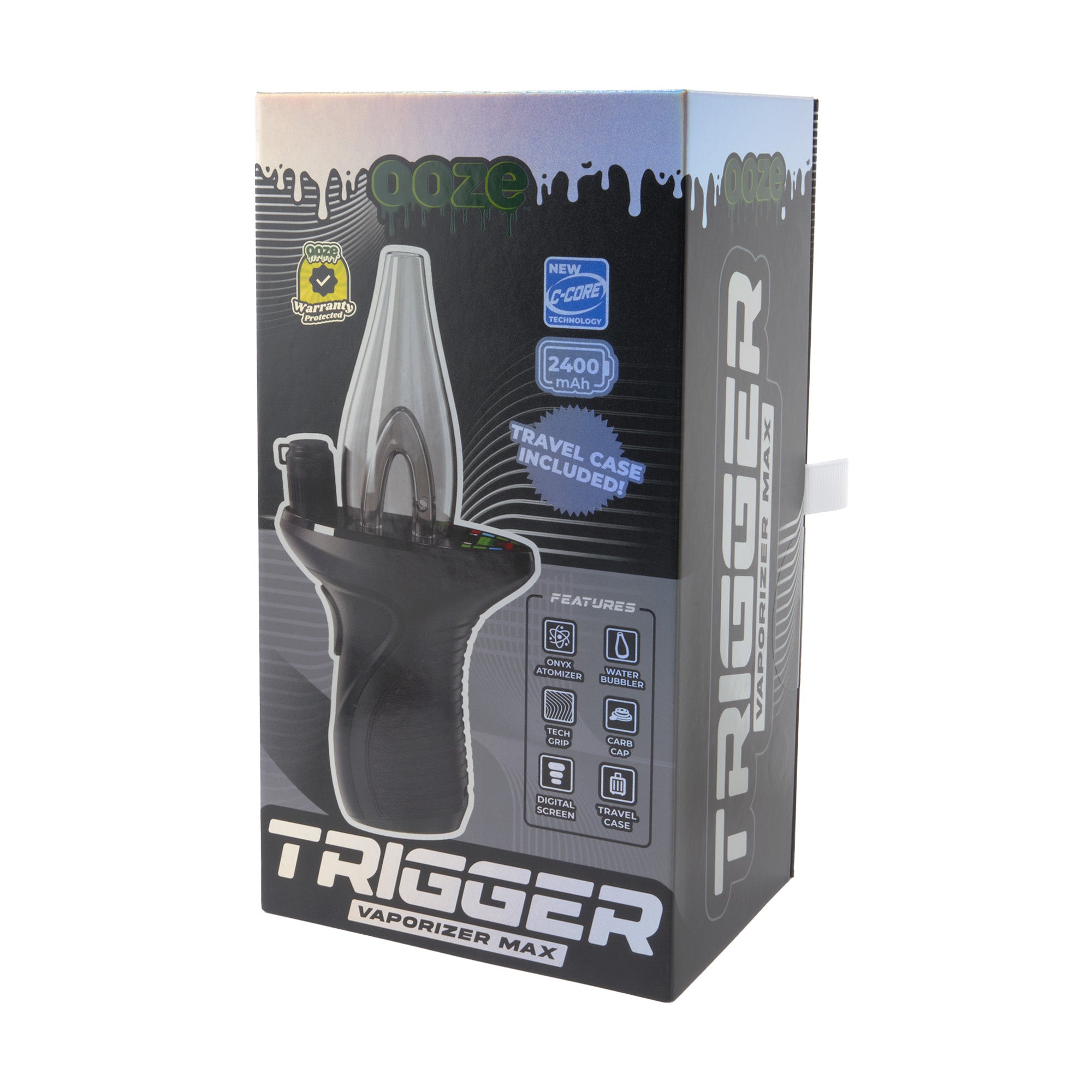 Ooze Trigger Vaporizer Max – 2400 mAh C-Core - Discreet Smoker