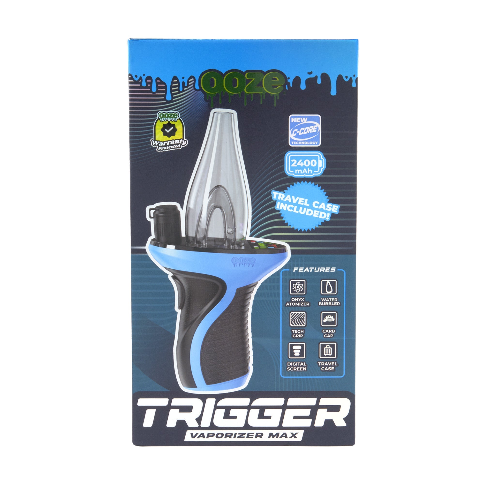 Ooze Trigger Vaporizer Max – 2400 mAh C-Core - Discreet Smoker
