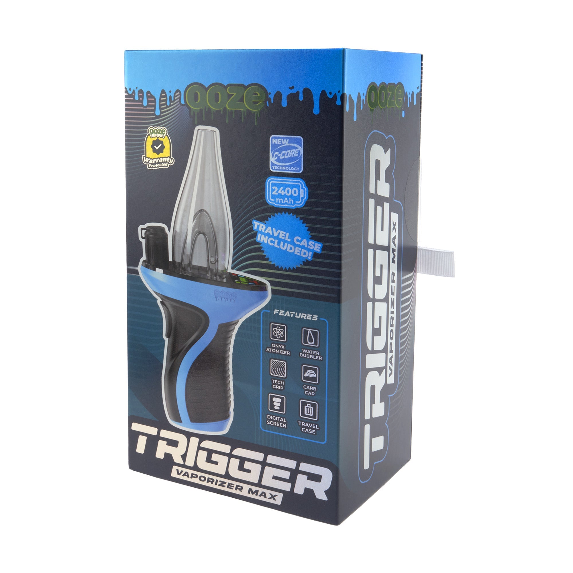 Ooze Trigger Vaporizer Max – 2400 mAh C-Core - Discreet Smoker
