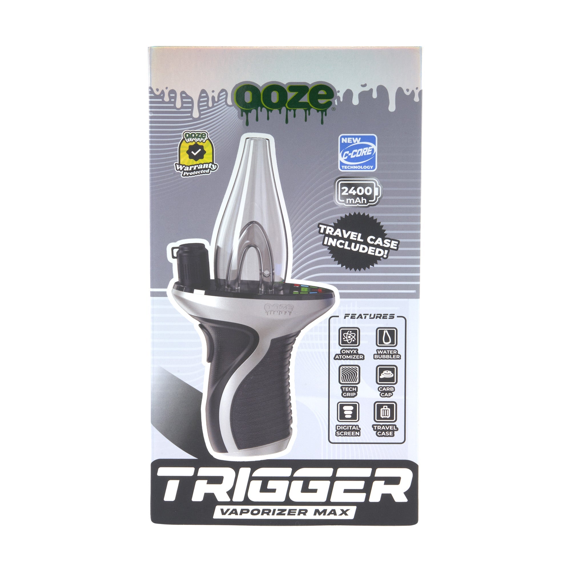 Ooze Trigger Vaporizer Max – 2400 mAh C-Core - Discreet Smoker