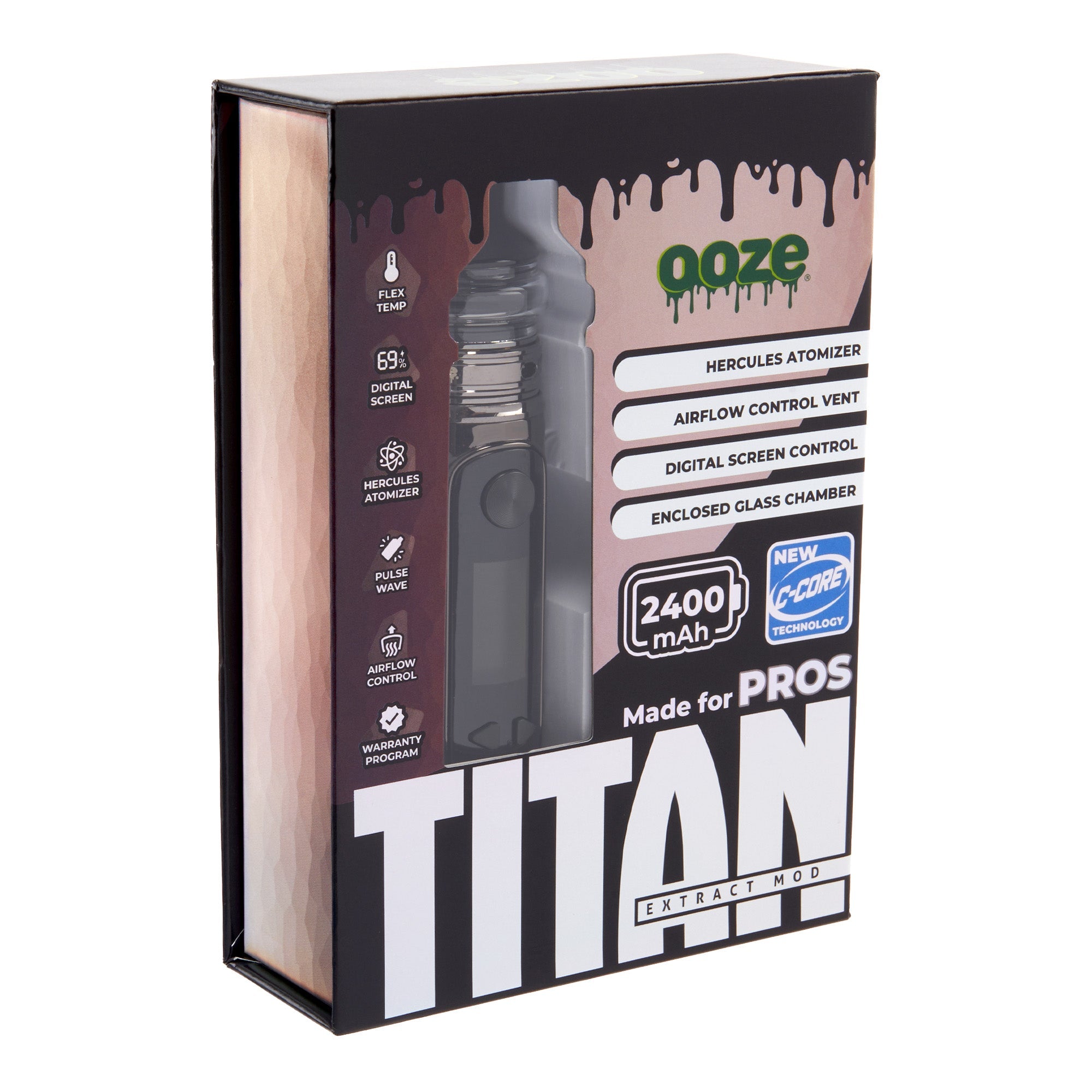 Ooze Titan Extract Mod – 2400 mAh C-Core - Discreet Smoker