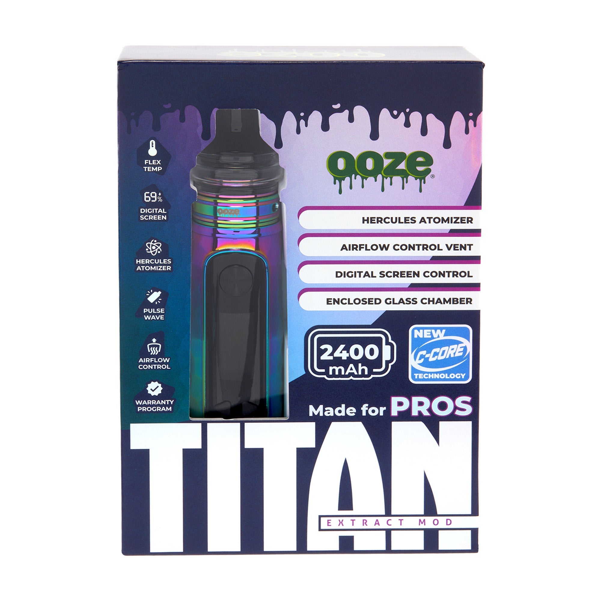 Ooze Titan Extract Mod – 2400 mAh C-Core - Discreet Smoker