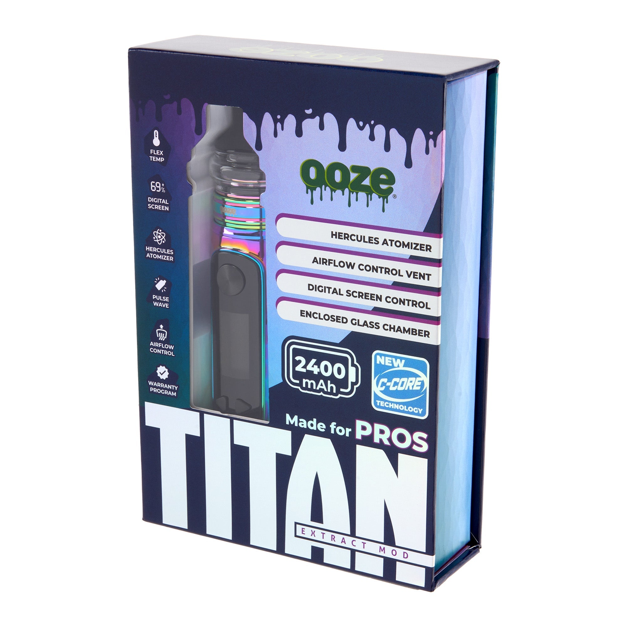 Ooze Titan Extract Mod – 2400 mAh C-Core - Discreet Smoker