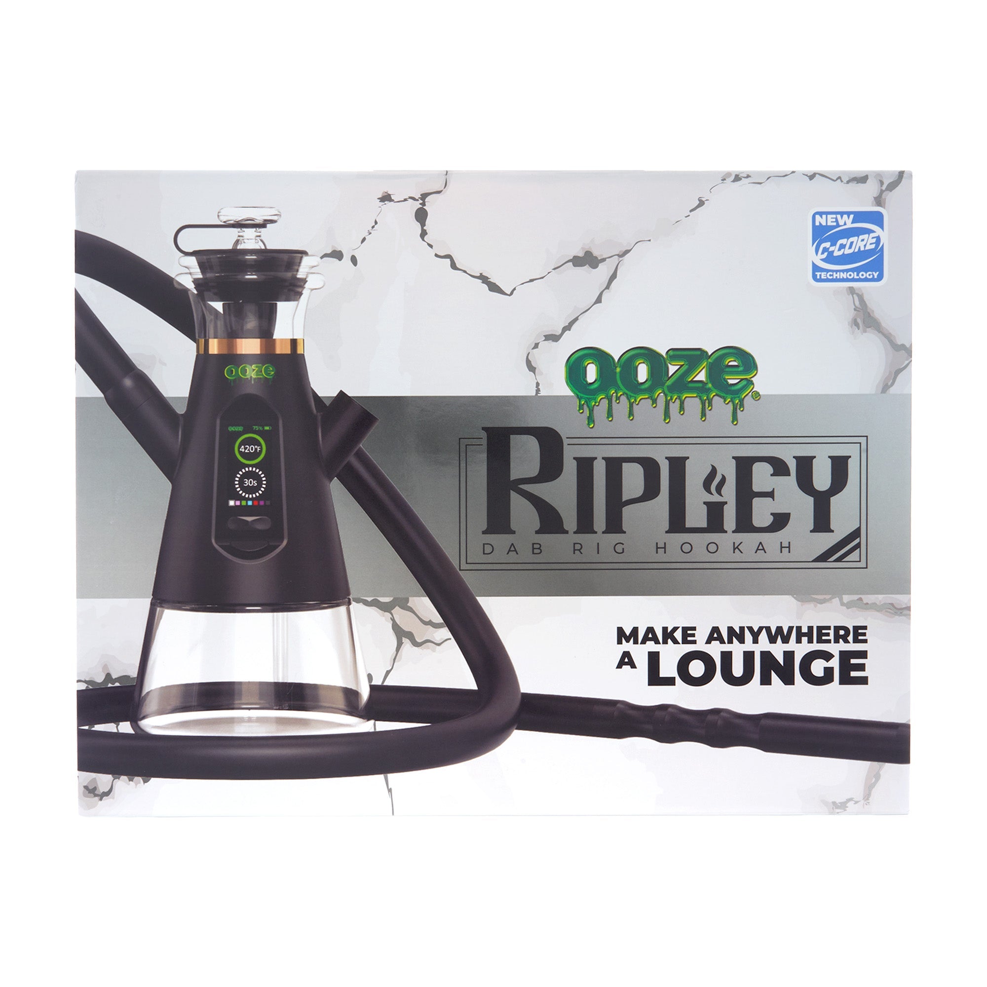 Ooze Ripley Dab Rig Hookah – 2400 mAh C-Core - Discreet Smoker
