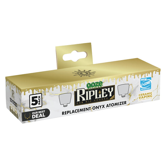 Ooze Ripley King Size Onyx Atomizer Replacement 5-Pack - Discreet Smoker