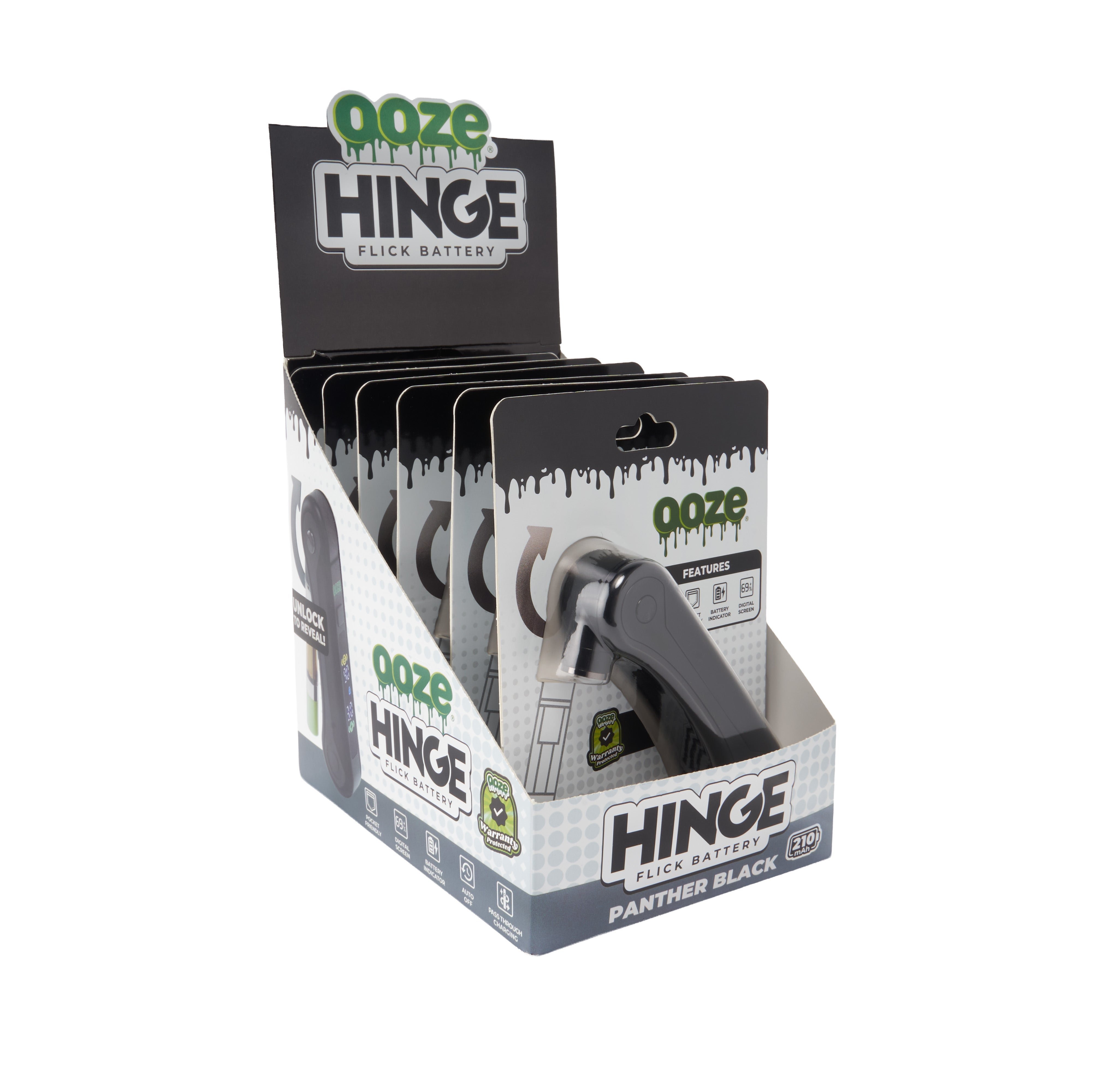 Ooze Hinge – 210 mAh Flick Battery - Discreet Smoker