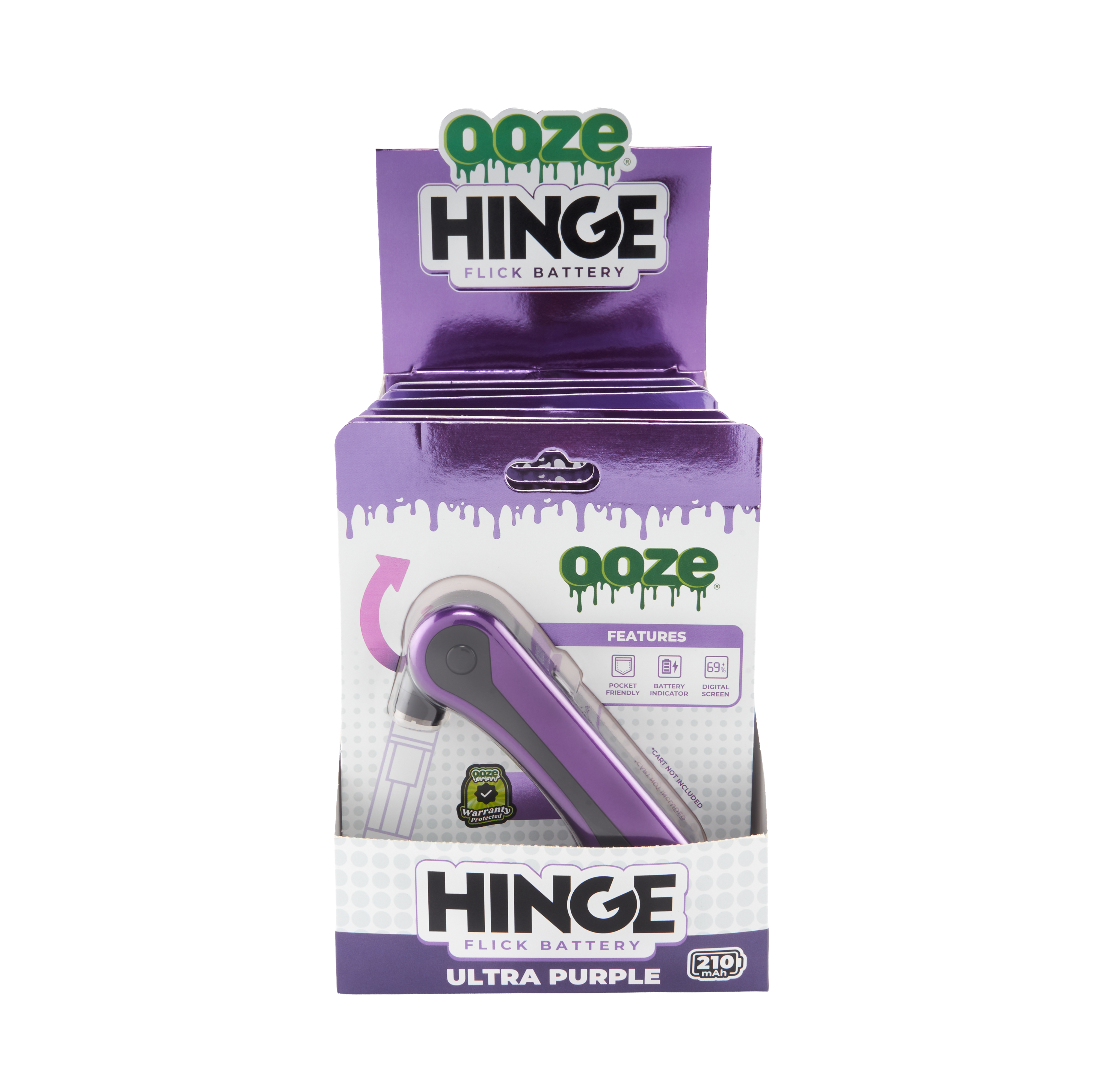 Ooze Hinge – 210 mAh Flick Battery - Discreet Smoker