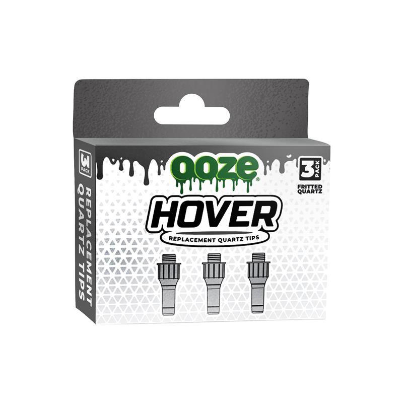 Ooze Hover – Fritted Quartz Tip Replacement 3-Pack - Discreet Smoker